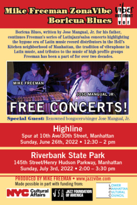 Mike Freeman ZonaVibe Boricua Blues flyer
